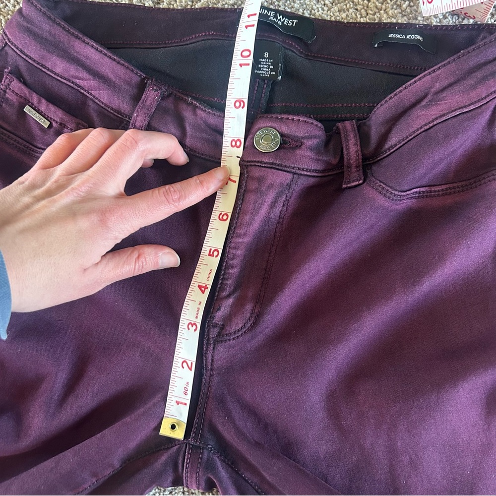 [Nine West] Eggplant Purple Jessica Jeggings - Picture 4 of 6